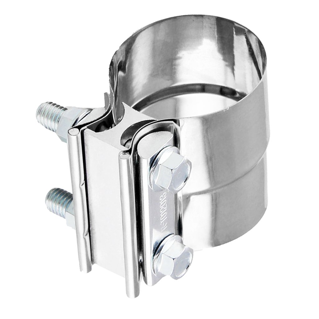 Skkwjege 2.25'' Turn To 2.5" Stainless Exhaust Band Clamp Stepped Lap Joint Clamps