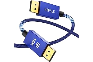 VESA Certified Highest Standard 2.1 DisplayPort Cable with 8k 120Hz