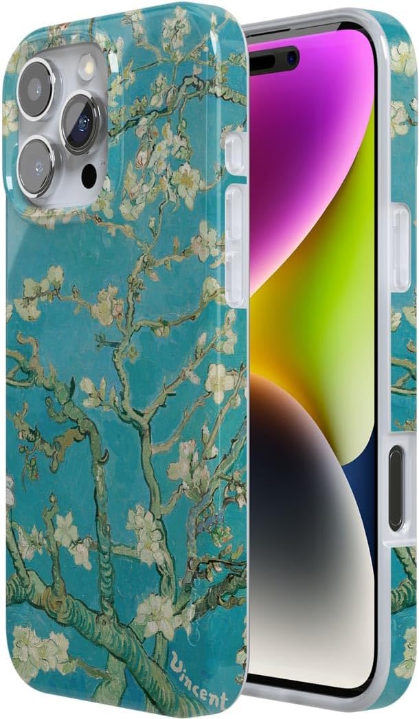 Casely iPhone 16 Pro Case | Van Gogh | Almond Blossom Floral | Compatible with MagSafe | Classic Ultra Slim Design