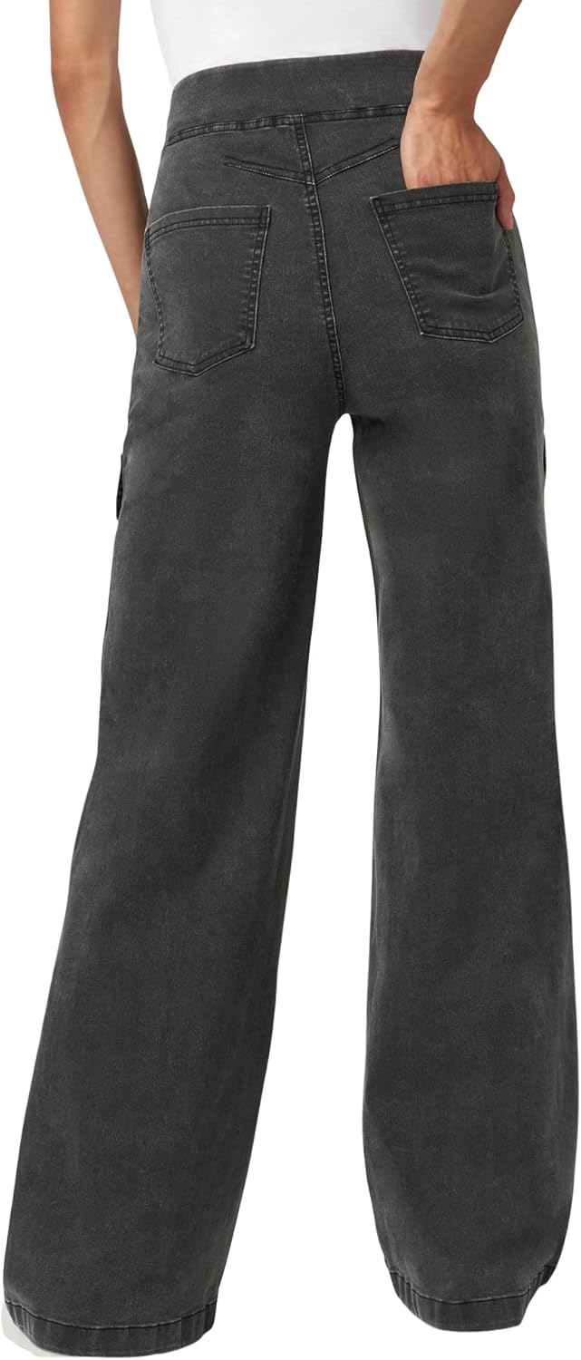 Fashion Jeggings - Cropped Flare, Straight Leg, Bootcut, Wide Leg Denim Leggings - Image 2