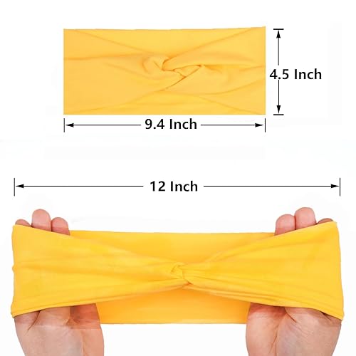 Miniatura 3 de XTREND 6 diademas para mujer, trenzadas, elásticas, para yoga, entrenamiento, antideslizantes, para sudor, suaves, color sólido, simple, versátil,