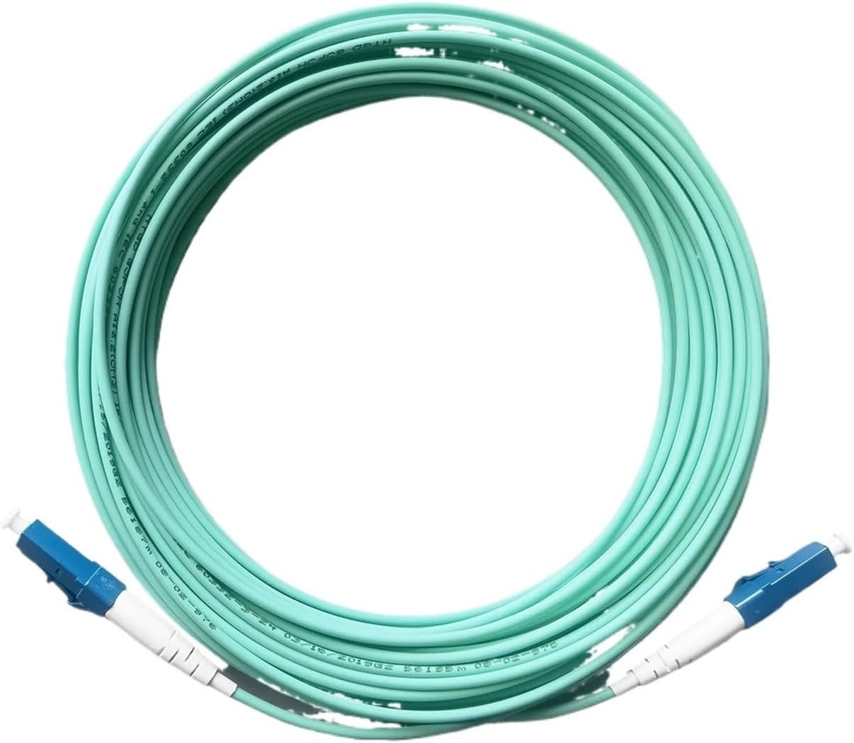 Fiber Optic Internet Cable LC/UPC-LC/UPC OM3 LSZH FTTH Multimode Single Core 2.0mm Extension Cable(10MLCupcWith Adapter)