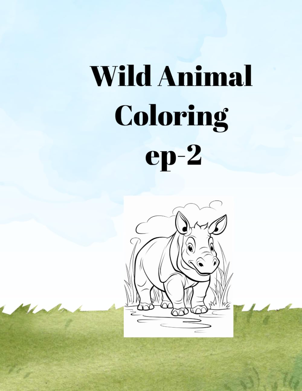 Wild Animal Coloring Book EP.2: 40 Unique Wildlife Illustrations for Stress Relief and Relaxation | Realistic Forest & Jungle Creatures for Adults and Teens | 84 Pages Single-Sided Paper