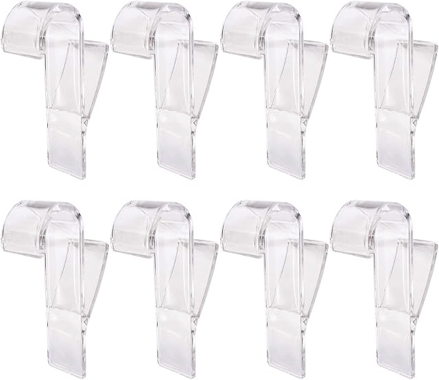 NINVVS 8 Pieces of Bathroom Radiator Hooks, Family Towel Rack Hooks, Plastic Hook Accessories, Radiator Hooks, Transparent Radiator Hooks, No Drilling Required.