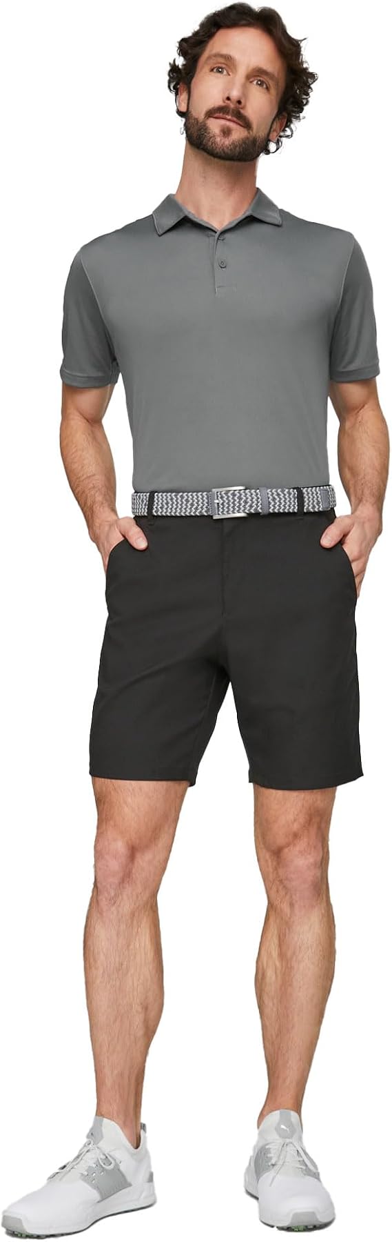 PUMA GOLF Mens Dealer 8 Shorts, Puma Black, 32W X 8L US