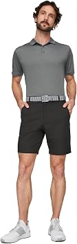 PUMA GOLF Mens Dealer 8 Shorts, Puma Black, 32W X 8L US