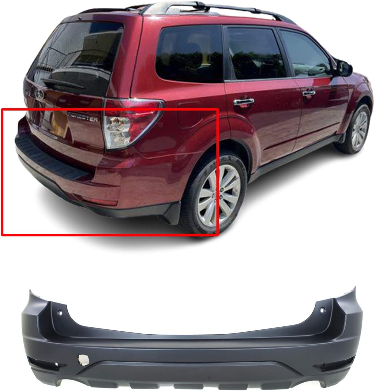 FitParts Compatible With Rear Bumper Cover 2009 2010 2011