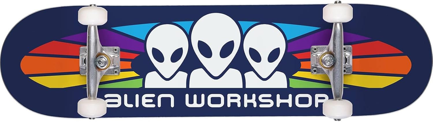 Alien Workshop Skateboards Spectrum Pre-Built Skateboard Complete - Navy - 7.50", Multi