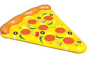 Swimline Inflatable Pizza Slice Pool Float, Multicolor