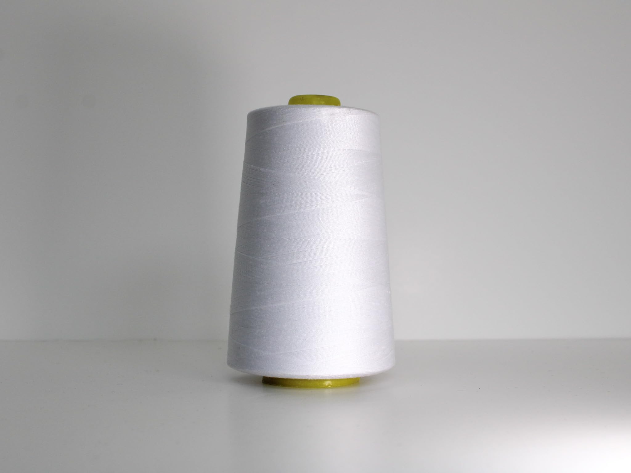 Marent Overlocking Sewing Machine Polyester Thread x Four 5000 Yards Cones White Black Natural Navy Red (White)