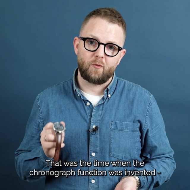 About Vintage 1815 Chronograph Mens Watch, Stainless Steel