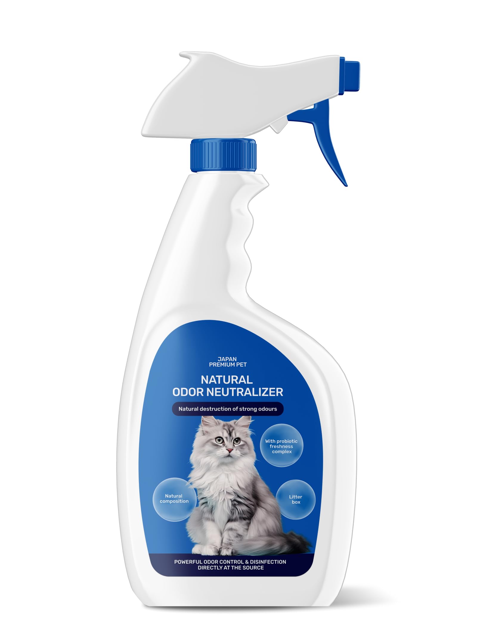 Enzyme Cleaner for Cat Pee | Odour Remover I Pet Odour Eliminator for Carpets, Walls & Furniture | Urine Enzyme Cleaner to Neutralise Cat Pee & Litter Mark | 270 ml