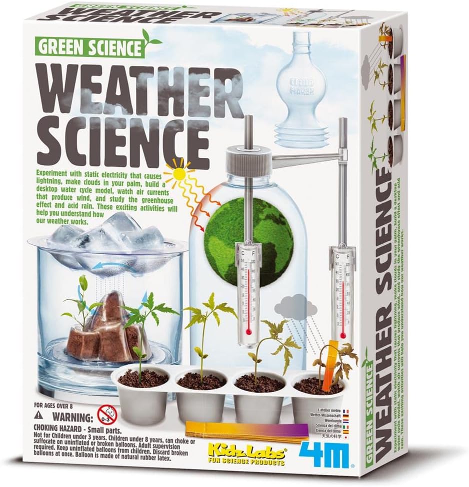 4M Weather Station Kit - Climate Change, Global Warming, Lab - STEM Toys Educational Gift for Kids & Teens, Girls & Boys 8.5 x 4.75 inches : Toys & Games