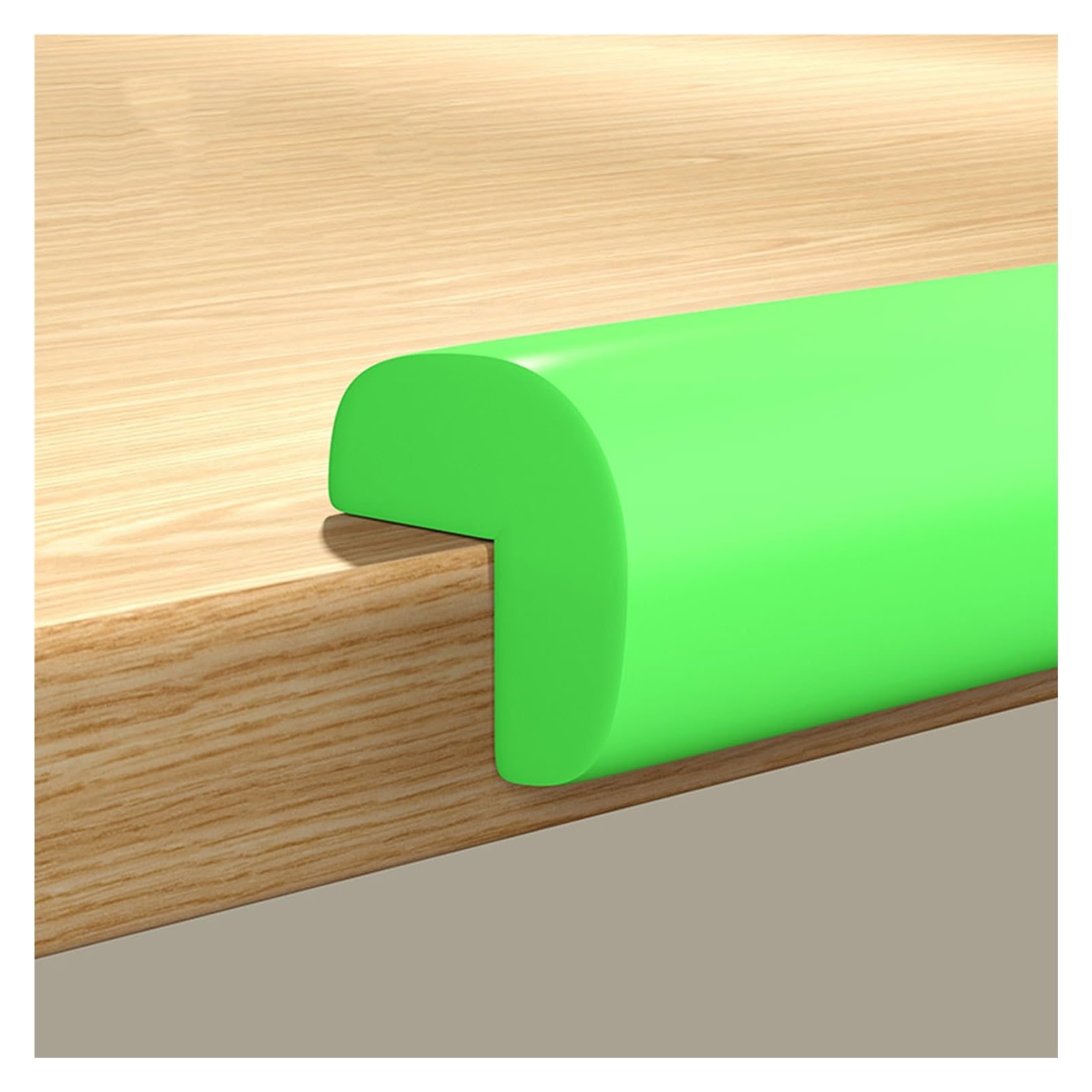 XPLKQXE Sharp Edge Safety Corner Edge Foam Padding, Edge Guards Bumpers Adhesive, Edge Corner Protector Guards for Table Edges &amp; Sharp Corners(Green-A,3pcs)