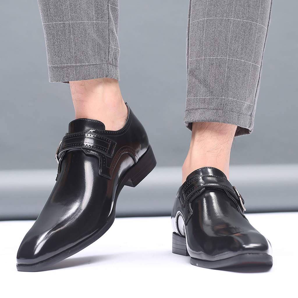 IQYU Hochzeitsschuhe Klassischer FüR Herren,Bequem Weiche Sohle Rutschfest Loafer,Herren Freizeitschuhe Waterproof Flache Mode