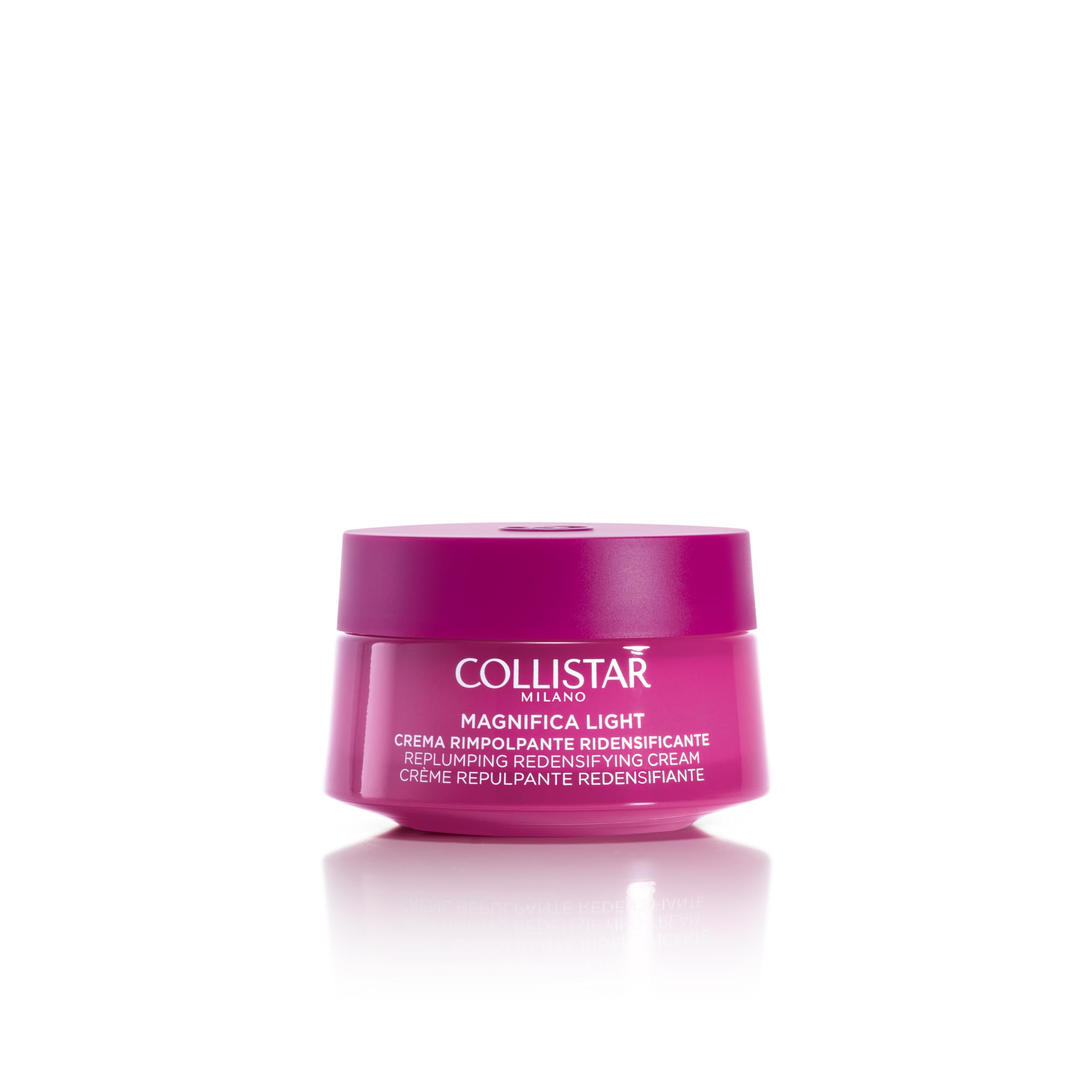 Collistar Magnifica Crema Viso e Collo Rimpolpante Ridensificante Light, Crema ultra leggera a rapido assorbimento che riduce le rughe, Rimpolpa visibilmente il viso, senza siliconi, 50 ml
