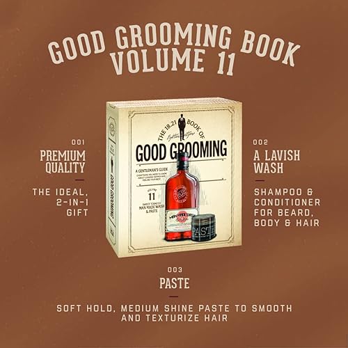 Miniatura 4 de 18.21 Man Made Men's Book of Good Grooming Gift Set