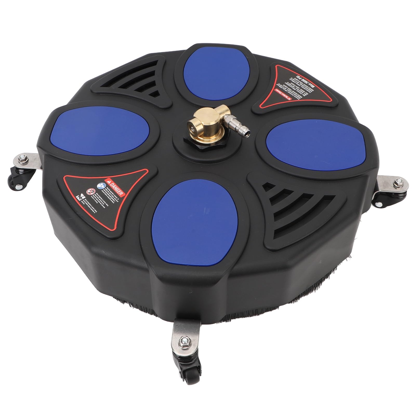 Limpiador de Superficies para Lavadora a Presión, Varitas de Extensión de 16 y Accesorio Limpiador de Superficies de Enchufe Rápido de 1/4 para Hormigón, Patio, Acera, 3600PSI