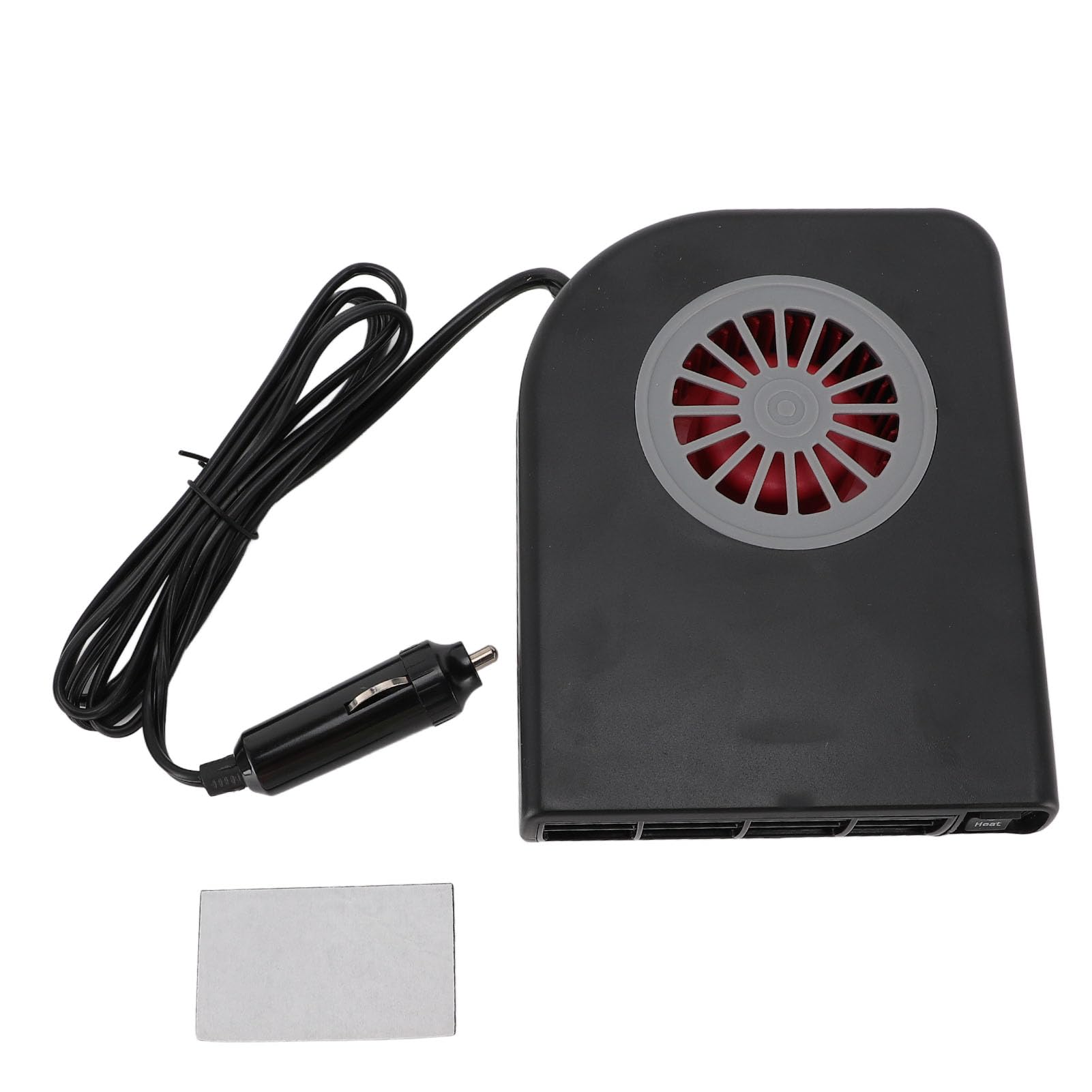 Auto-Heizungsventilator, 12 V, 150 W, Autoheizung, Tragbar, Windschutzscheibe, Entfroster, Schnelles Aufheizen, Mit Zigarettenanzünder-Stecker, 360 Grad Drehbarer Basis, Kühlventilatoren (grau