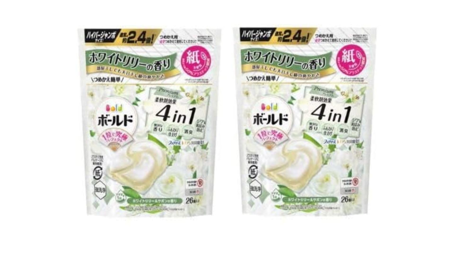 新品 ボールド ジェルボール 4in1 ホワイトリリー&サボンの香り26個×6袋 Amazon.co.jp: 【2袋セット】ボールド ジェルボール4D ホワイトリリー