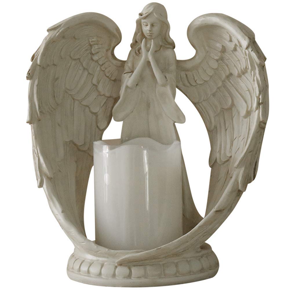 Ange statue bougeoir le cadeau chrétien idéal pour communion et baptême