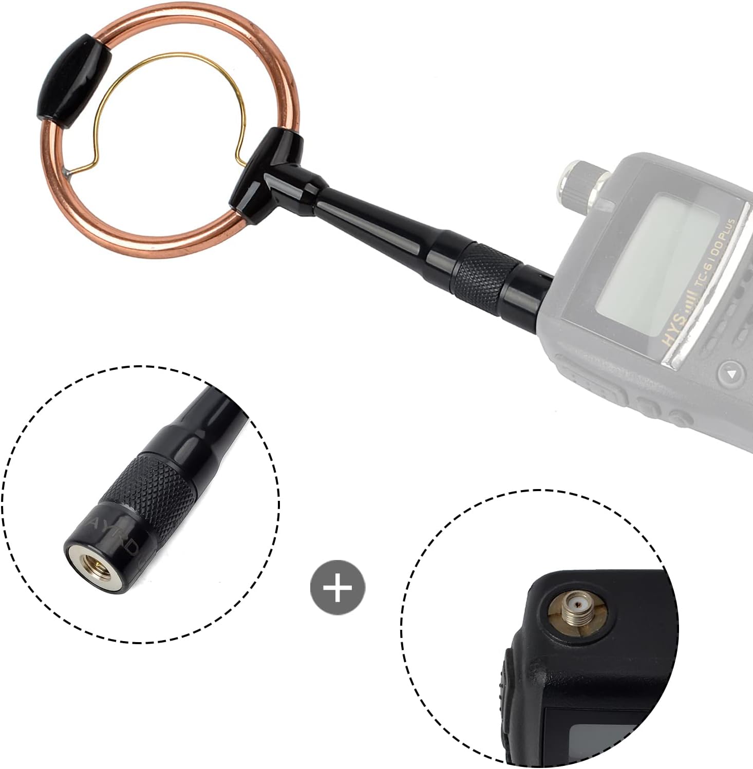 TWAYRDIO Antenna Attached to a Radio
