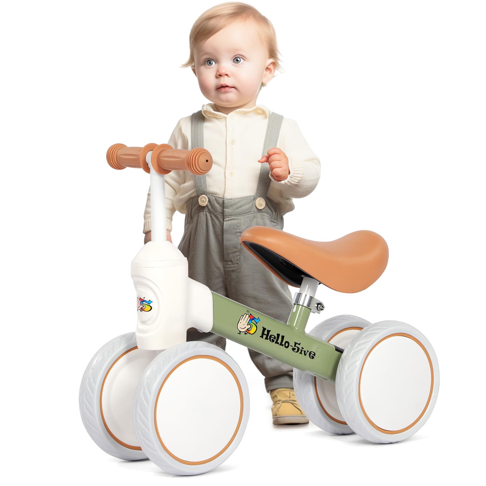 Birtech Balance Bike Baby Ride on Toys Baby Toddler Tricycle Bike No Pedals Baby Walker Push Bike for 18-36 Months Boys Girls (green)