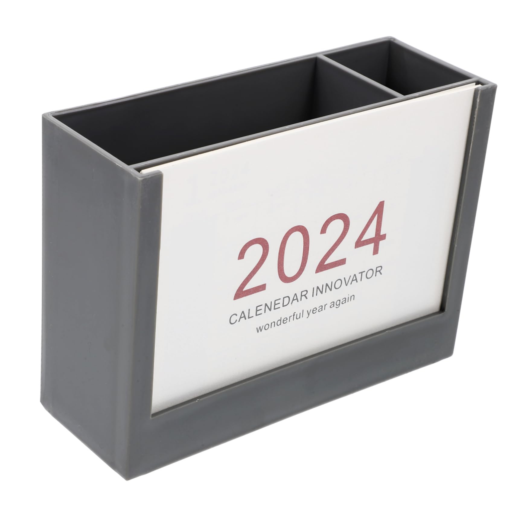 Operitacx 4 Pezzi Semplice Portapenne Calendario Da Tavolo Portapenne In Plastica Per Scrivania Accessori Da Scrivania In Plastica Organizer Per Da Tavolo Secchiello