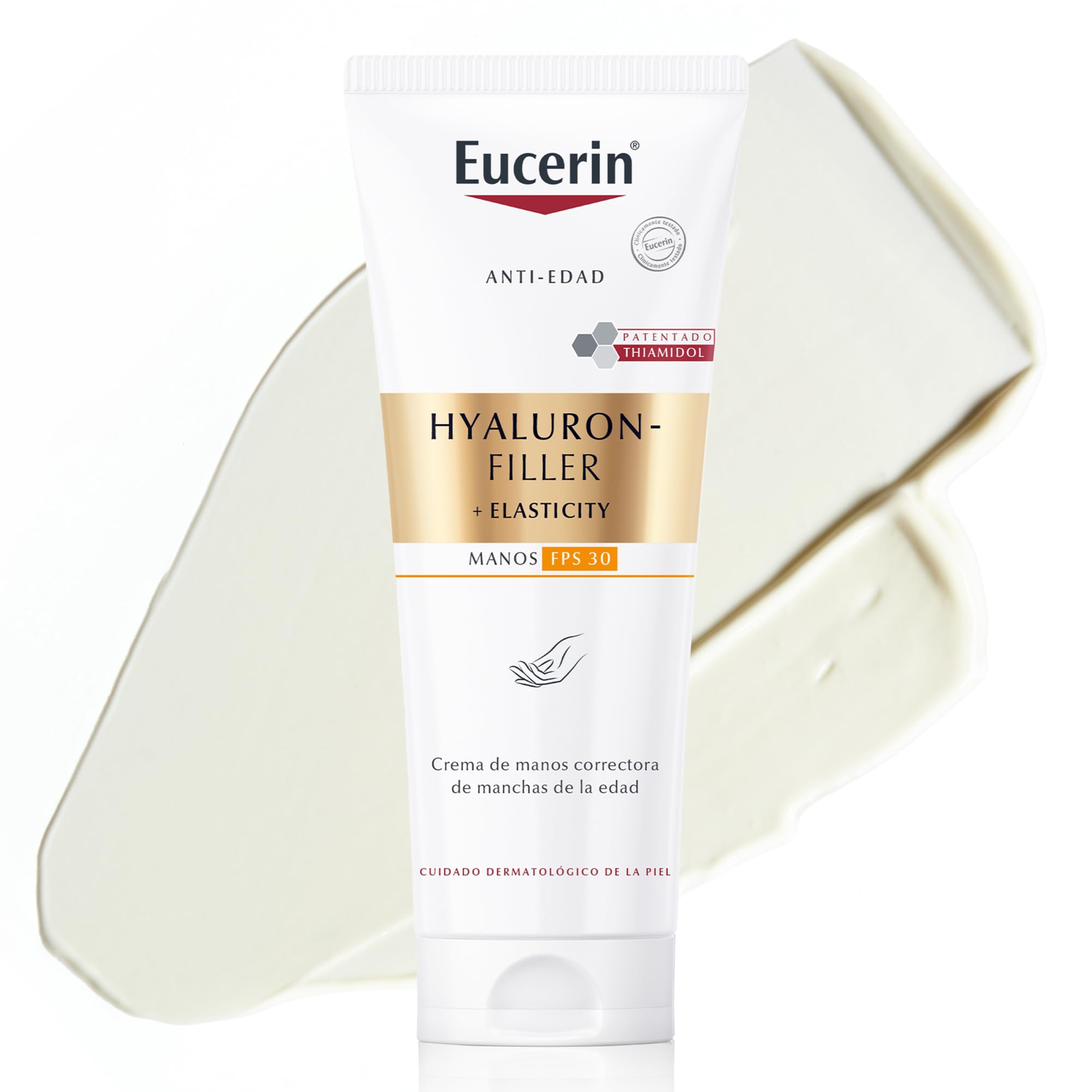 Eucerin Hyaluron-Filler + Elasticity Crema de Manos Correctora de Manchas Edad FPS 30 75 ml
