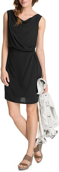 esprit chiffon kleid schwarz