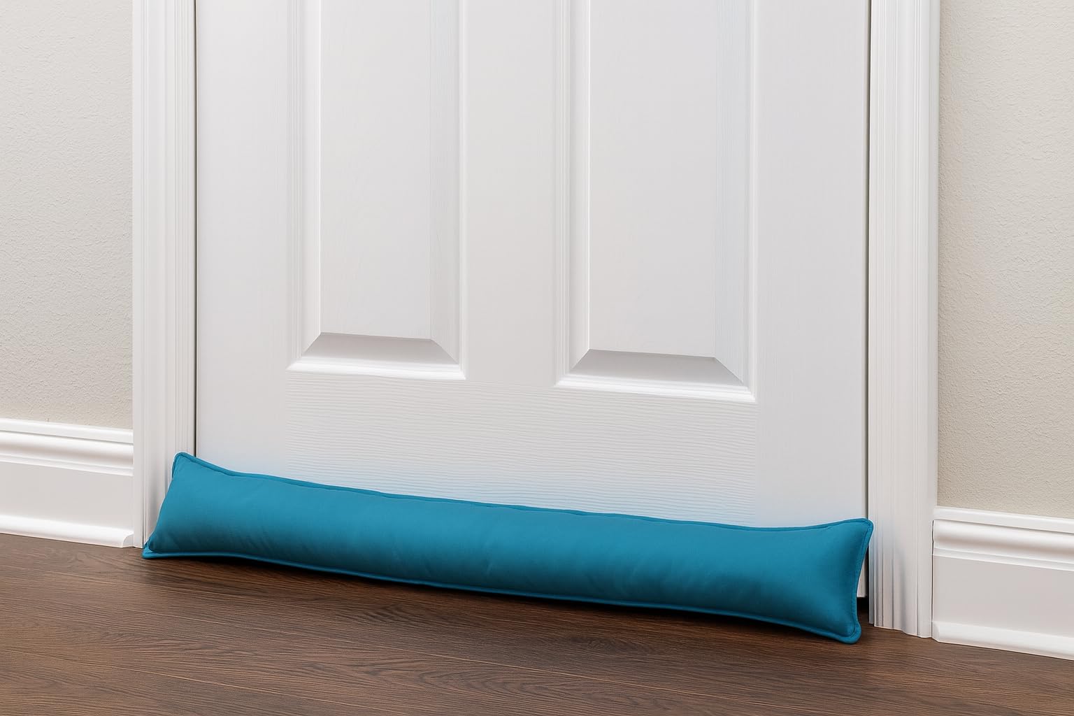 Artistic Fashionista Limited Teal Plain And 3D Design Draught Excluder Draft Insulator Keep Warmth Indoors & Save Energy For Doors And Windows (Teal)