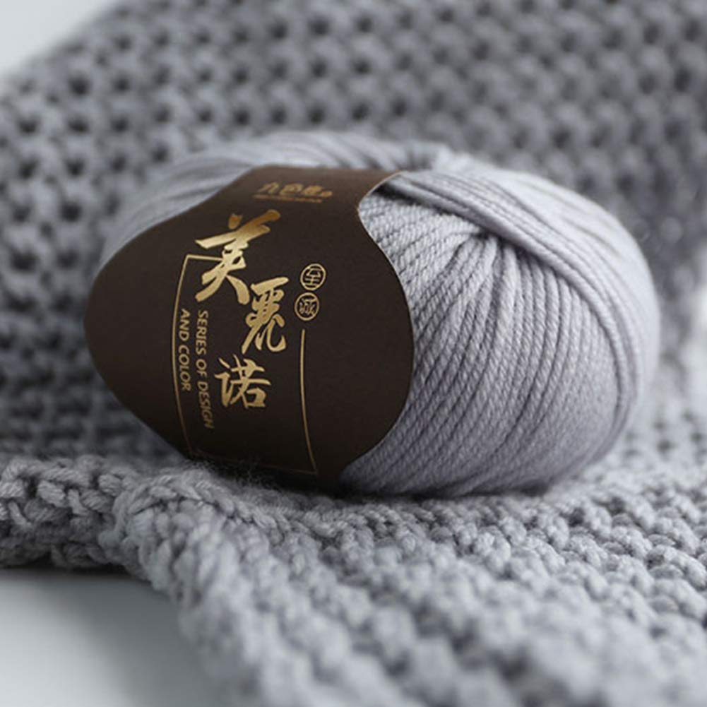 300G 100% Merino Bolas de Lana para Tejer suéteres Crocheting Y Bufandas, Suave y cálido, 24 Colores Disponibles, Medio Grueso Hilo,20