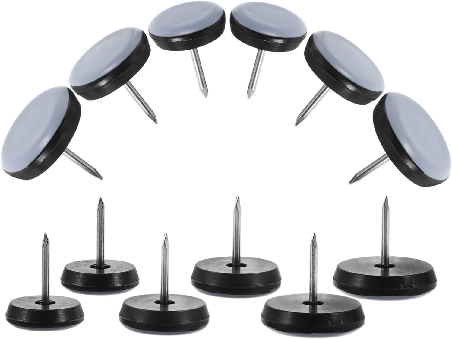 60pcs Nail Furniture Pads for Chair Legs Noise-reducing Floor Protectors for Hardwood Fits Legs Easy to Install for Tables and Chairs