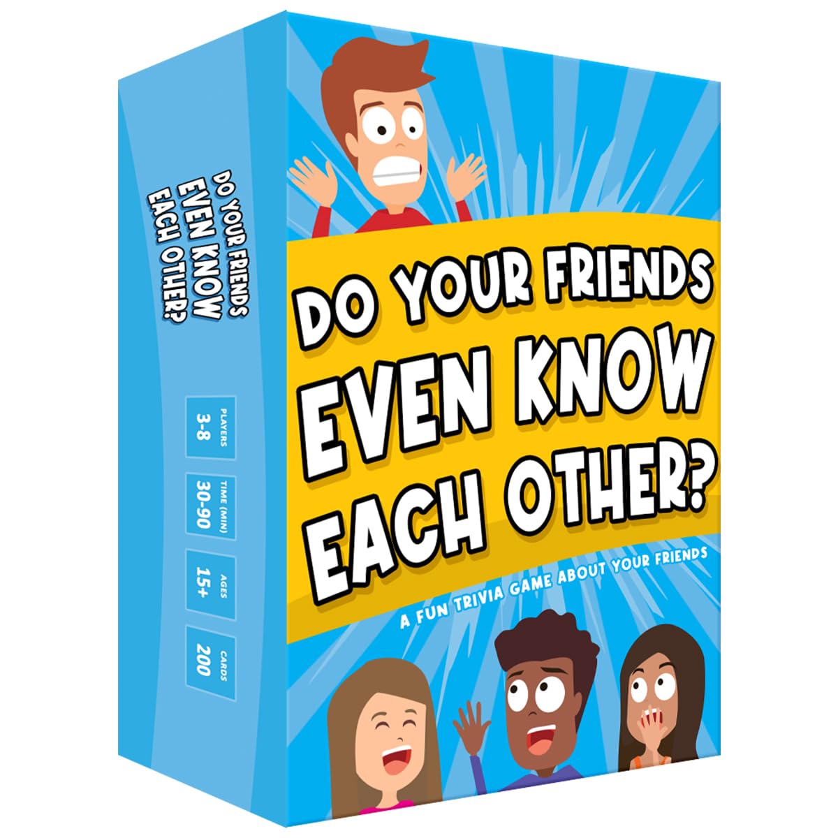 ASM GAMES Do Your Friends Even Know Each Other, The Ultimate Party Card Game for Adults and Teens, Perfect for Game Night and a Great Gift for Friends