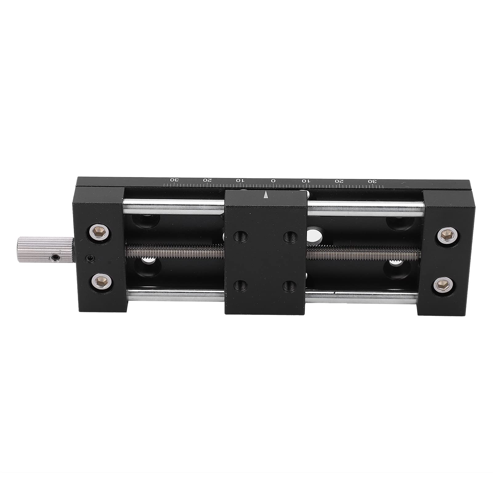 SP40A - Mesa deslizante DB65, eje X - Perilla manual de ajuste fino, plataforma de corte de aleación de aluminio, guía en de milano de 65 mm de carrera para microscopios e