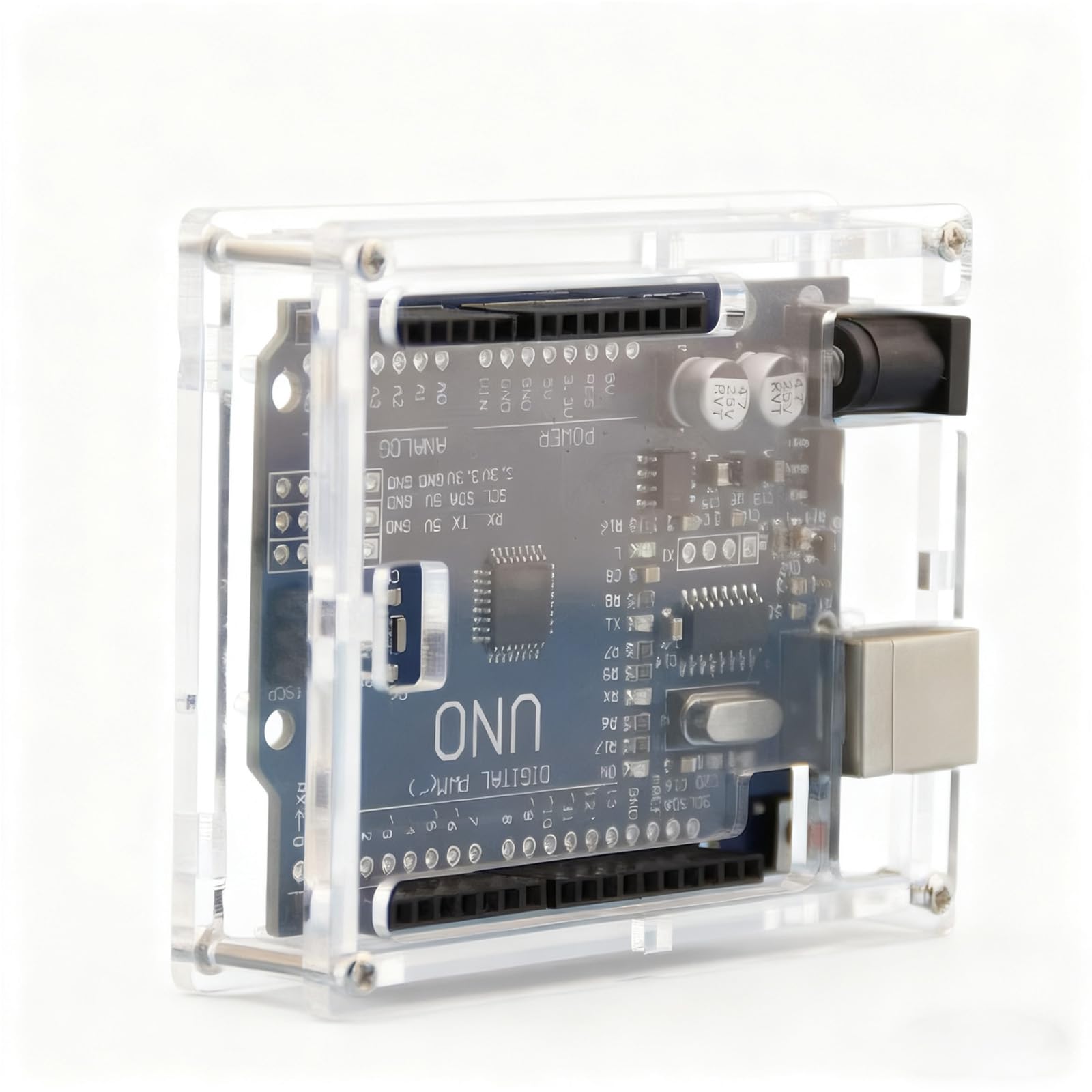 Gikfun Uno R3 Case Enclosure Transparent Clear Computer Box Compatible with Arduino UNO R3 EK1642