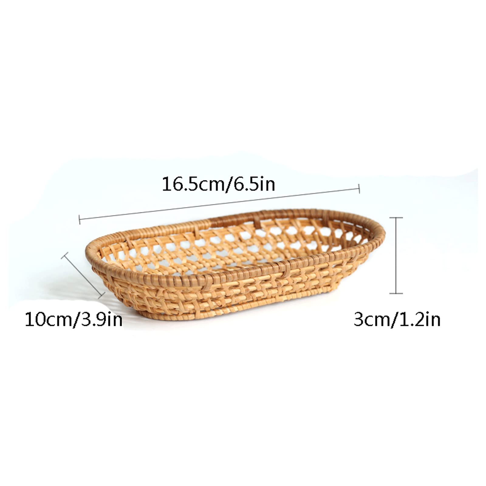 UNNS Bandeja Decorativa Bandeja Trenzada Oval Mano Trenzado Bandeja Sirviendo Tray Tabla de café Bandeja Desayuno Comida rápida Aperitivo Serving Party Bandeja Bandejas para Servir