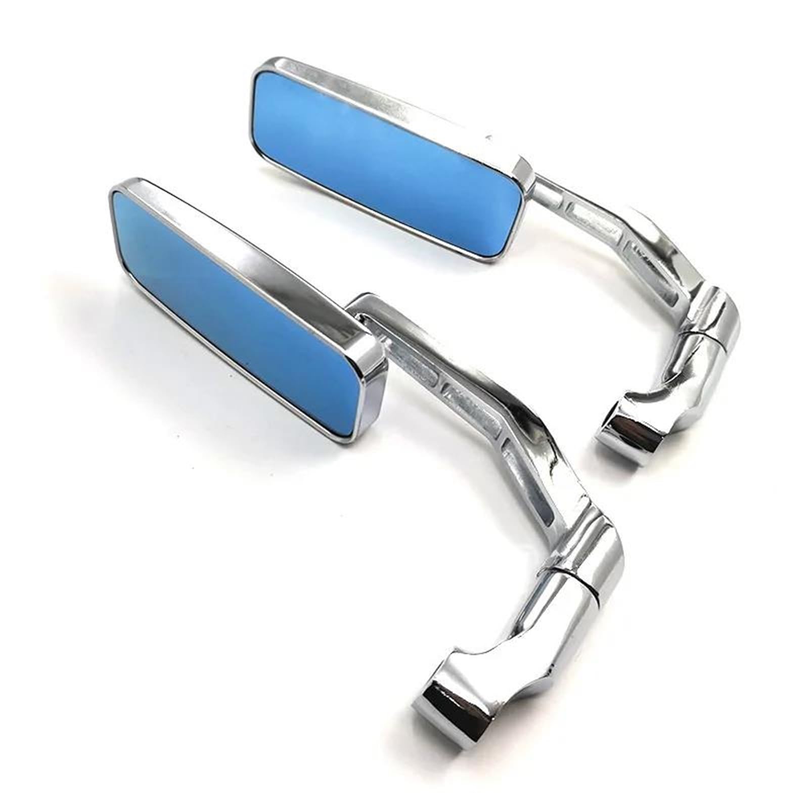 Specchio moto Specchietto Retrovisore Moto Specchietto Laterale In Lega Alluminio 8 10MM Universale Per FZ6 Per FZ8 Per FZ09 Per PCX 150 160 Per Z650(Chrome)