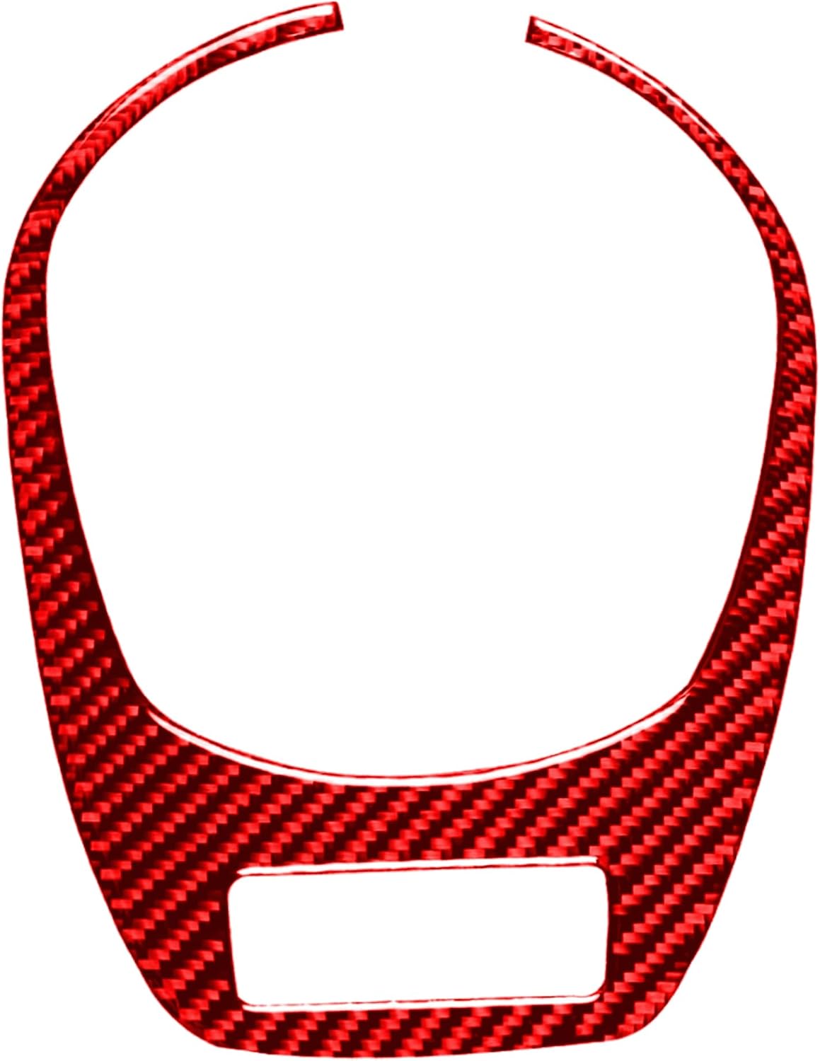 Carbon Fiber PC Vinyl Cover Trim Sticker Accessories Decoration Compatible with BMW Z4 E85 2003-2008. (Manual Gear Shift Dashboard Frame 20, Red)