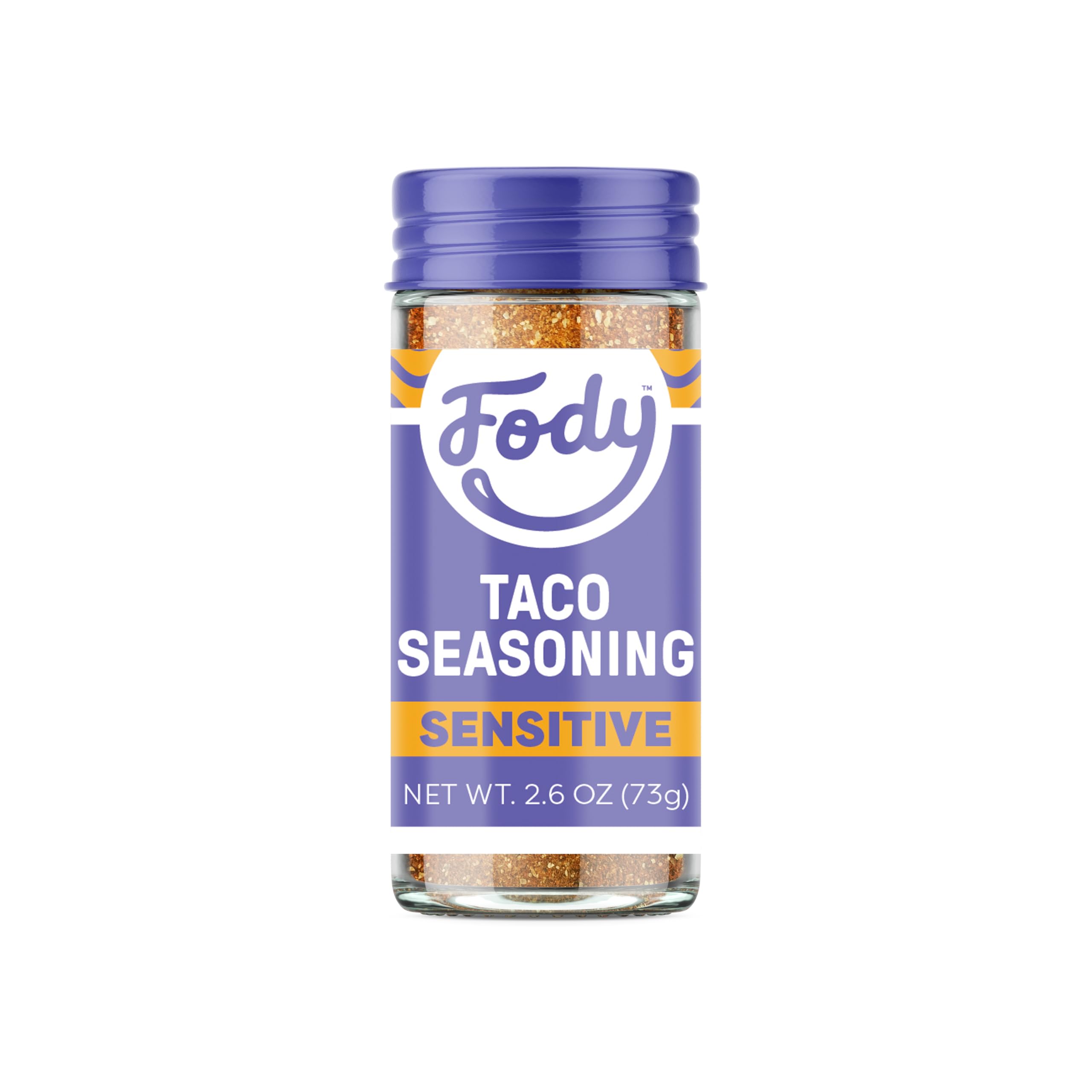 Fody Foods Taco Seasoning, 2.6 Oz, Garlic and Onion Free, Low FODMAP Certified, Gut & IBS Friendly, Vegan, Non-GMO, Gluten Free, Keto Friendly