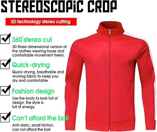 Miniatura 4 de Shinestone - Conjunto deportivo para hombre, para entrenamiento y gimnasio, con cremallera completa