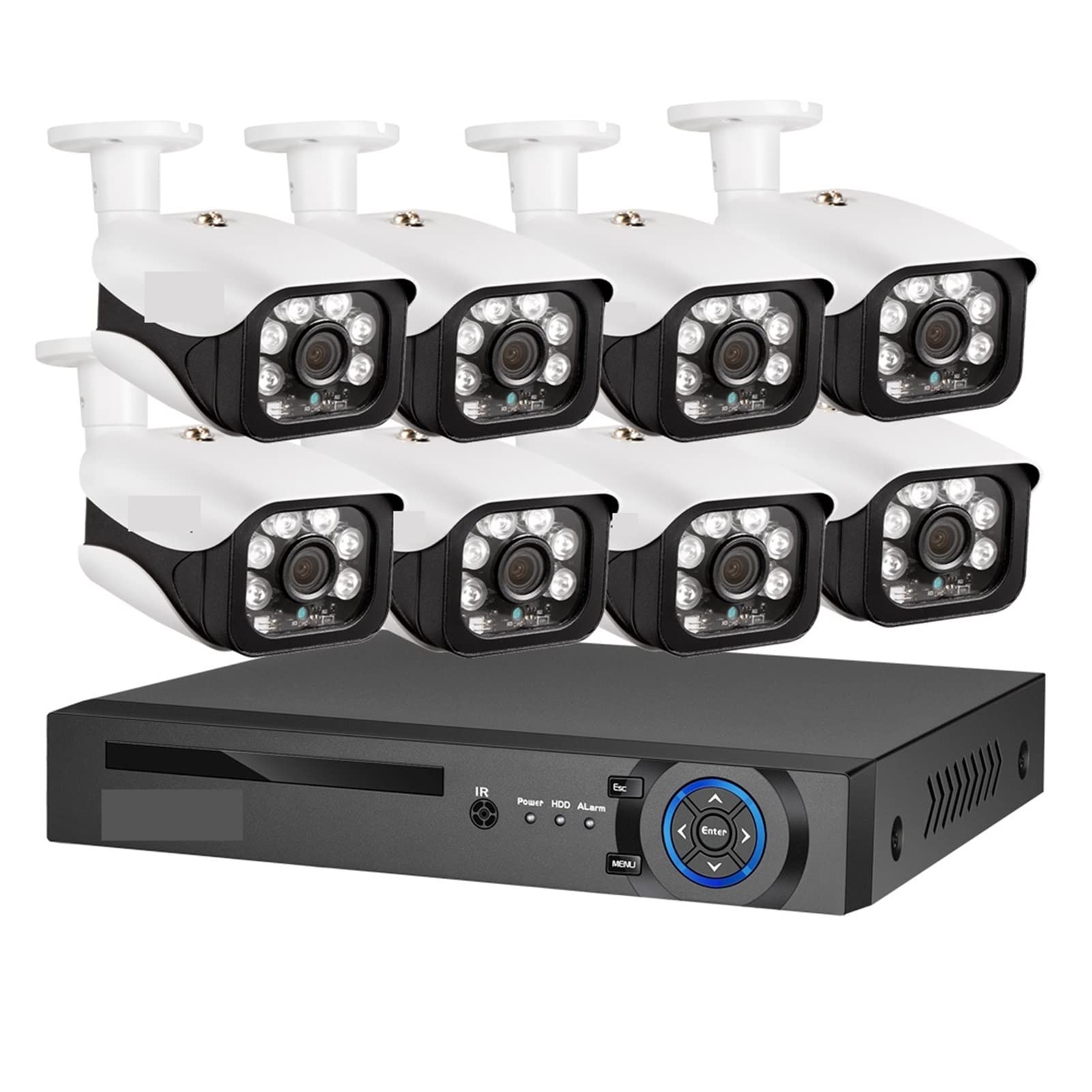 Amazon.co.jp: 防犯カメラシステム 4K 8MP Ai 顔検出 防犯カメラ 
