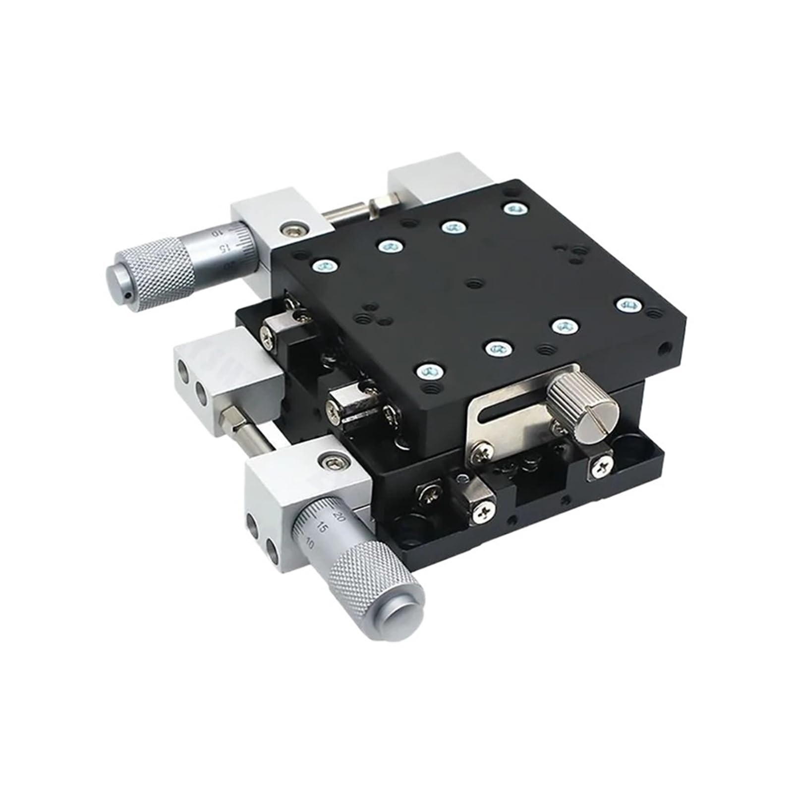 IGNVXMGKP XY axis 40 * 40CM 60 * 60CM Optical Slide Station Manual Displacement Platform Linear Stage Sliding Table LY40-LM LY60-LM(LY40-LM)