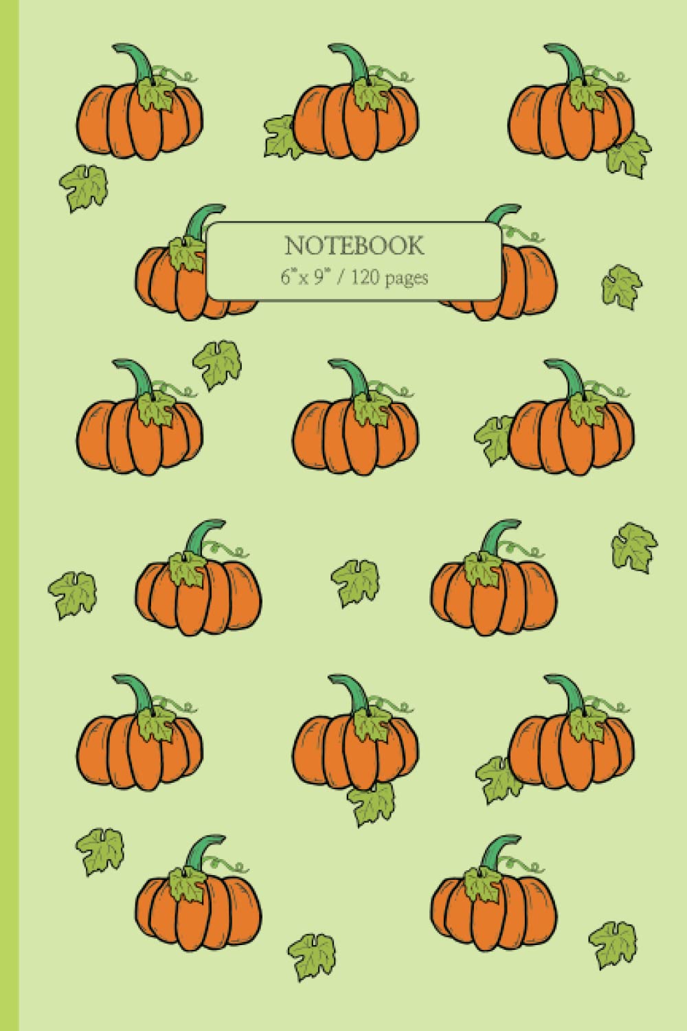 Pumpkin Pattern Notebook: 6x9 Inches Notebook lined - 120 pages