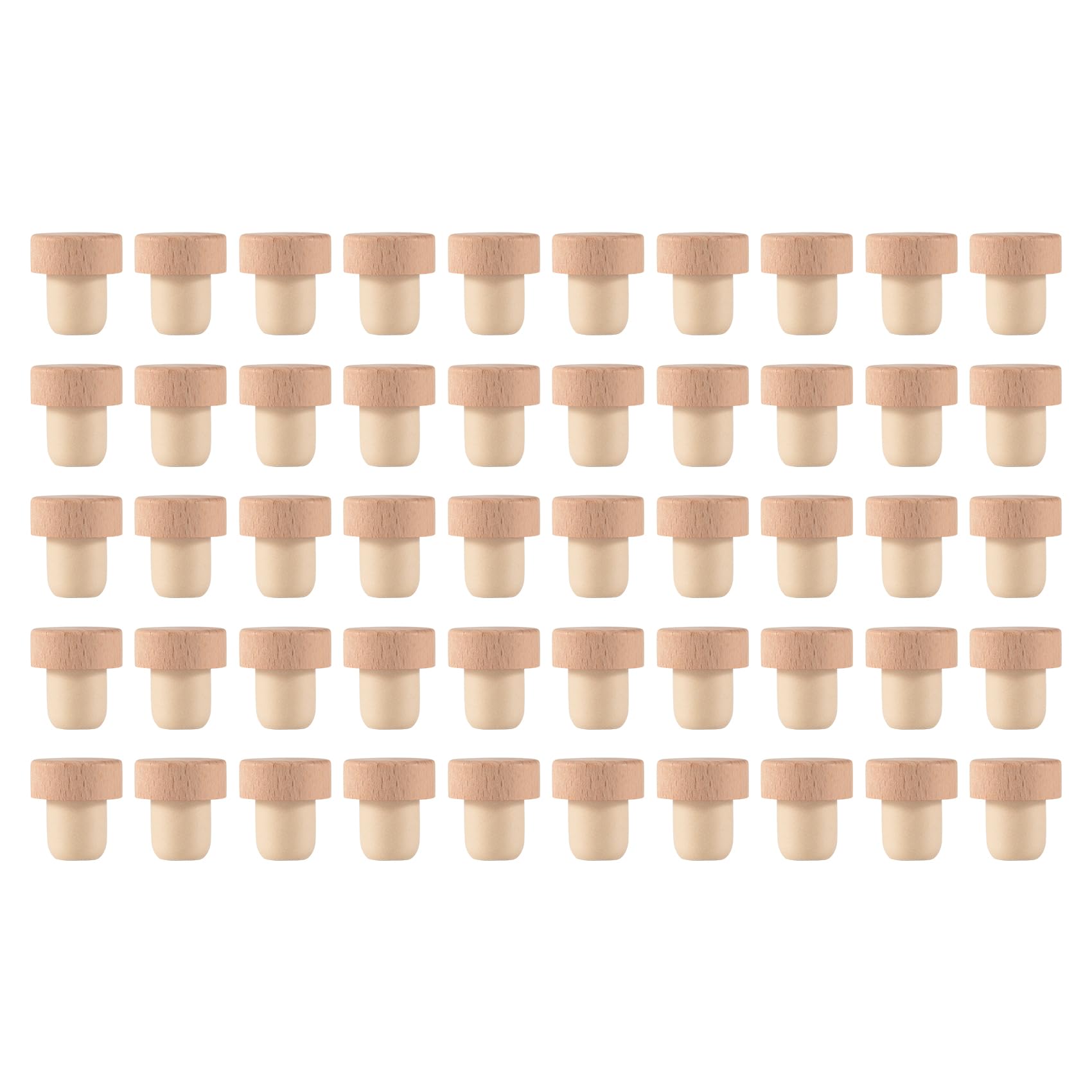 Happysnow Pack Of 50 Wine Bottle Corks T-Shaped Cork Stoppers For Wine Corks Wine Stopper Reusable Wine Corks Wine Stopper Made Of And Rubber