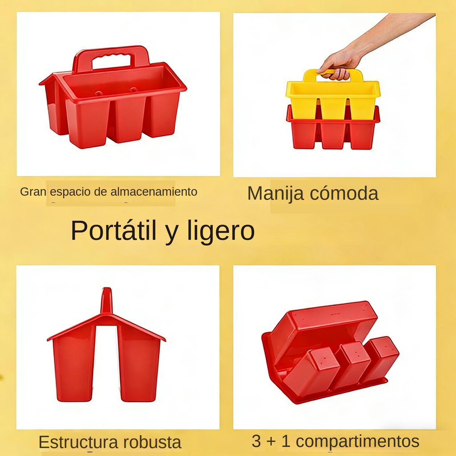 Portaoggetti da Scrivania Scomparti Multipli con Impugnatura Ergonomica | Organizer per Articoli Scolastici Per Arte Camera da Studio Matite Penne Pennarelli Ragazzi e Ragazze