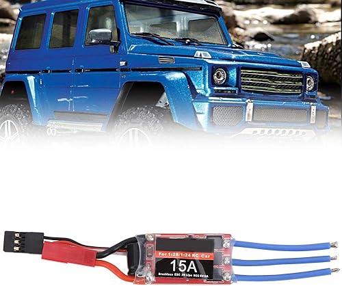 Miniatura 7 de VGEBY RC sin escobillas ESC, 15A 8.4V 128124 Escala Control remoto del coche sin escobillas ESC RC Vehículo Motor S Peed Controller Accesorios de