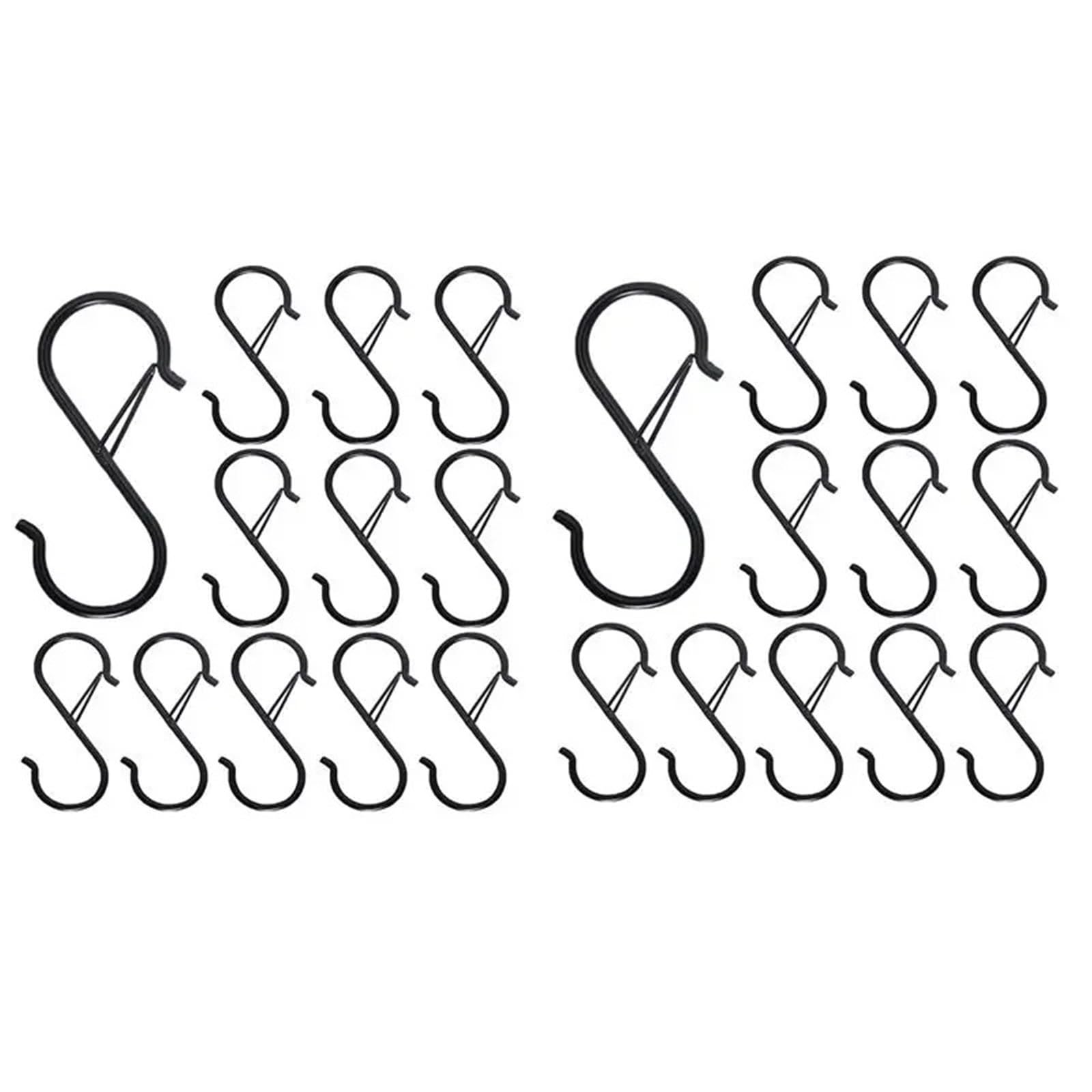 Ganci a S da 24 pezzi for appendere per Balcone Giardino Casa