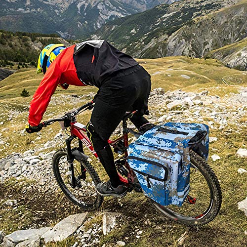 KKmoon Saco do assento traseiro da bicicleta Suporte para bicicletas de ciclismo Saco duplo para arm