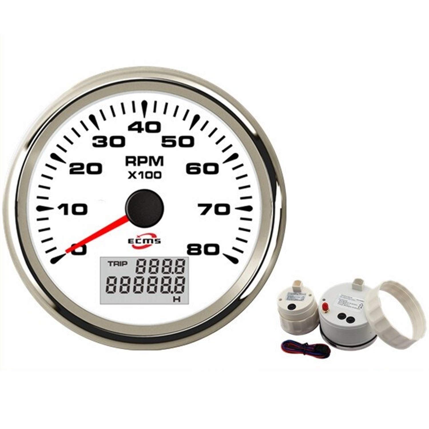 Buy New Engine/Boat/Vessel 6000RPM Tachometer RPM Gauge 1300 Speed